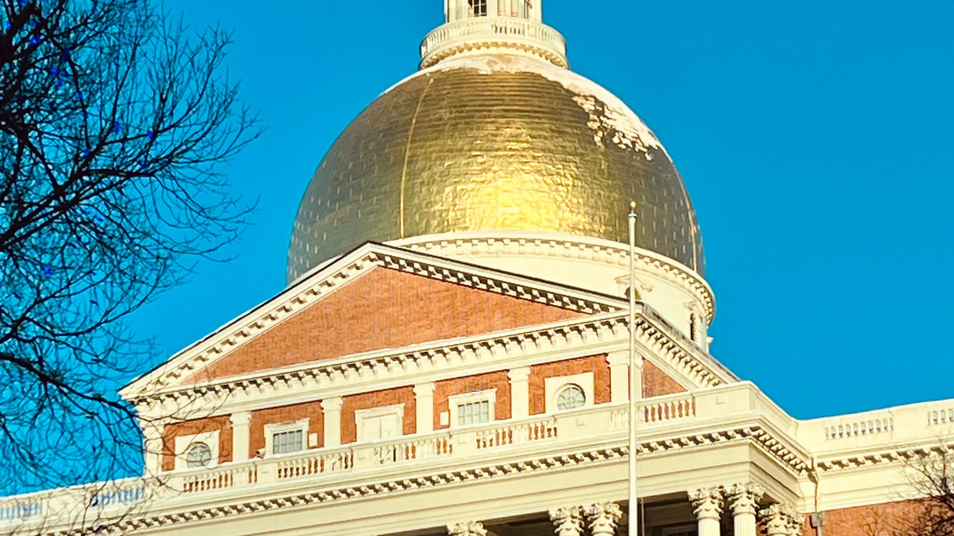 Massachusetts State House in Boston after the Ed Markey Massachusetts Senate primary